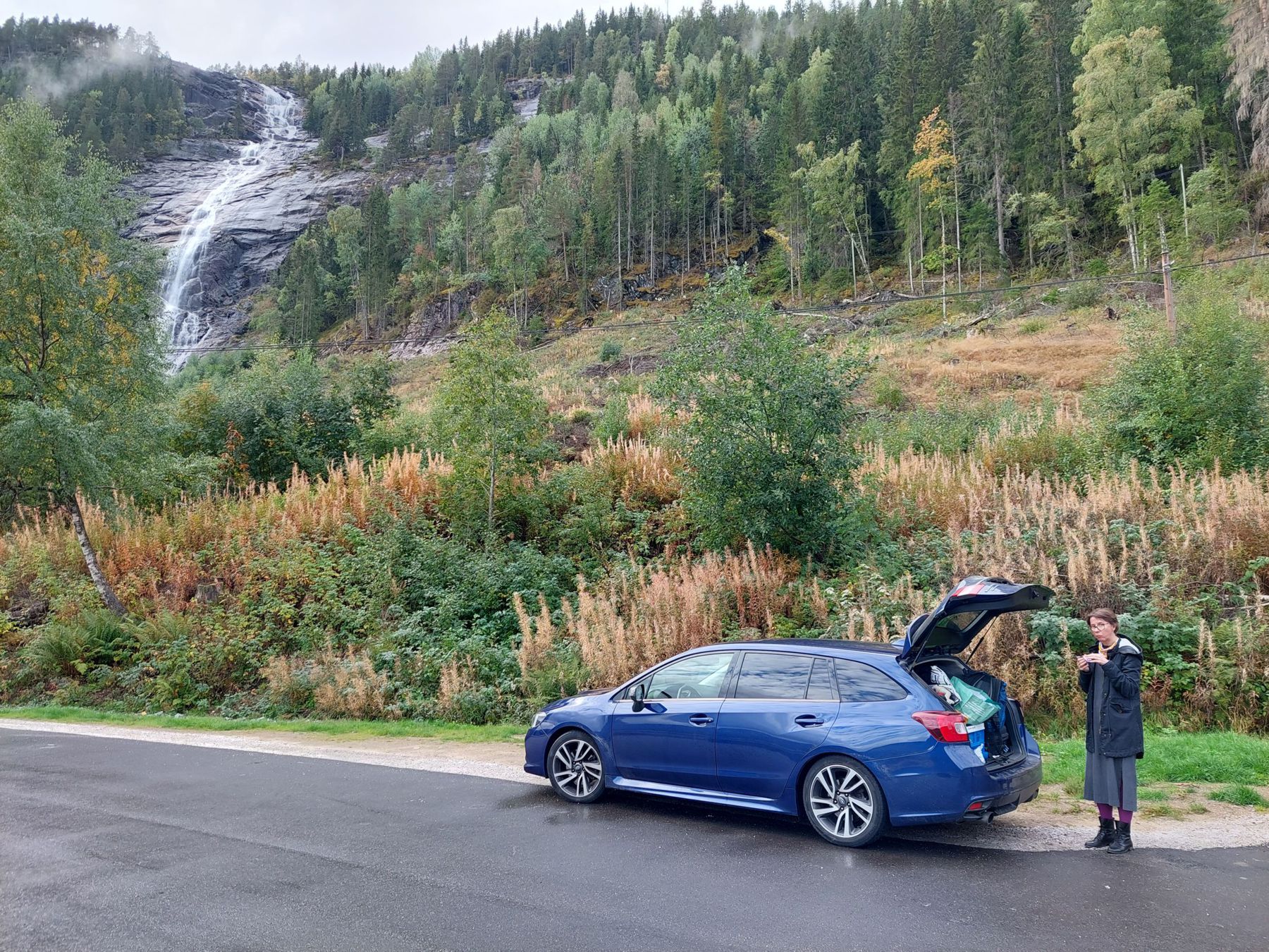 Even the roadside rest stops in Norway are beautiful