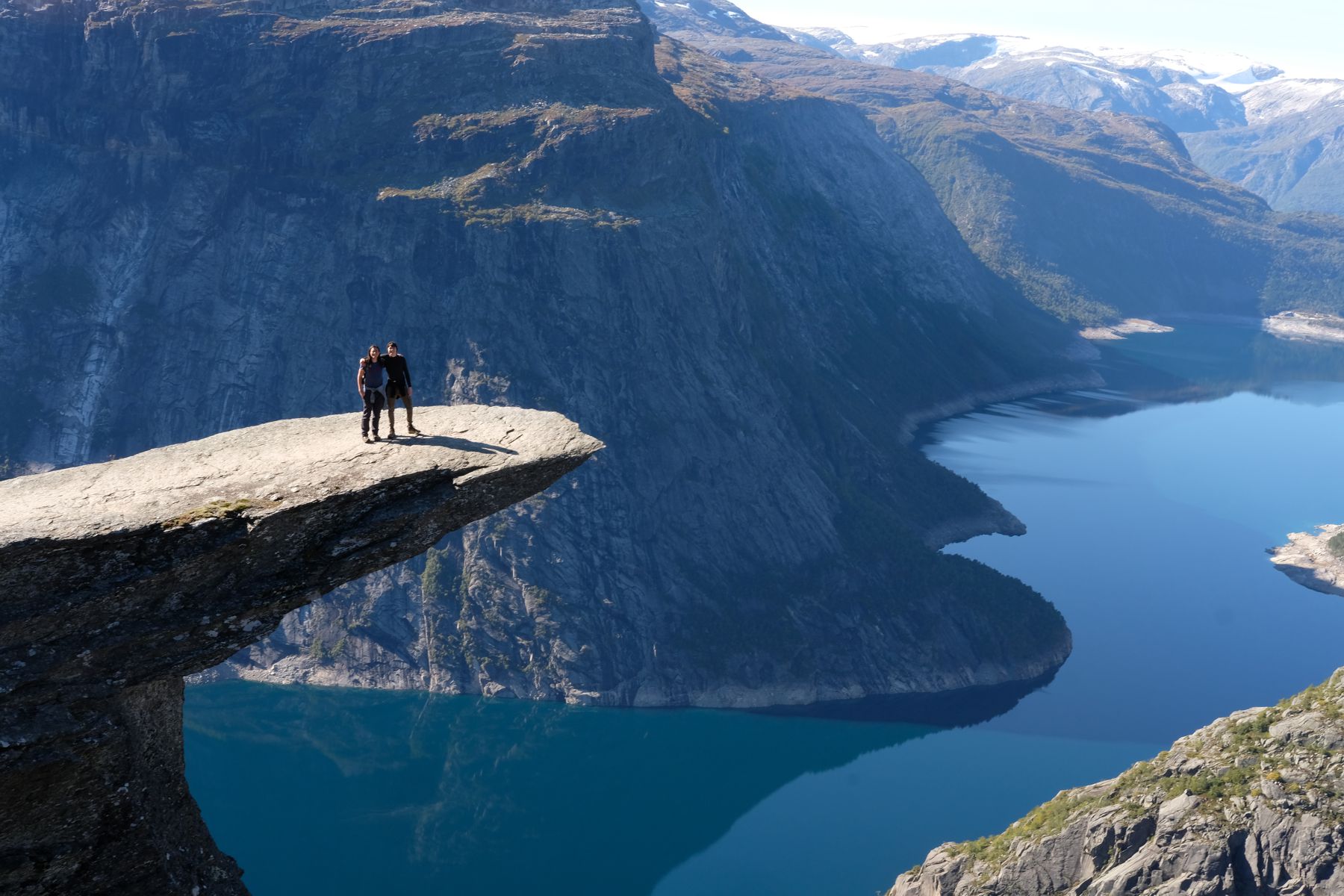 My sons on Trolltunga (troll's tongue)