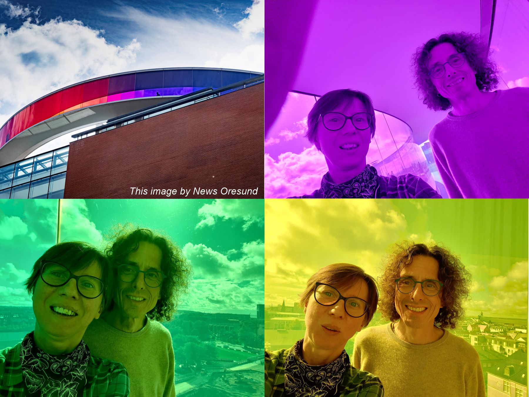 Ira and Jeffrey inside Your Rainbow Panorama