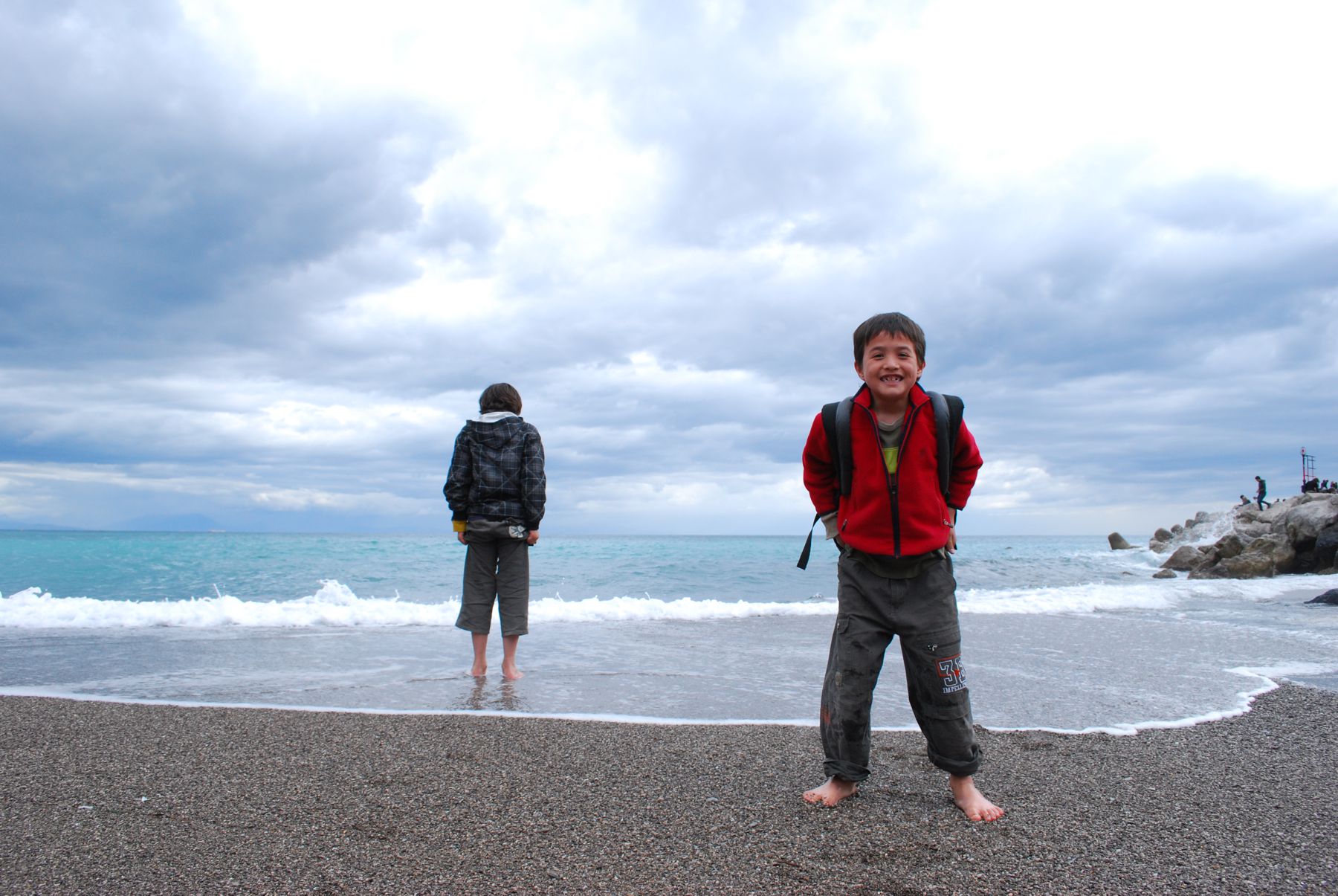 Boys on the beach