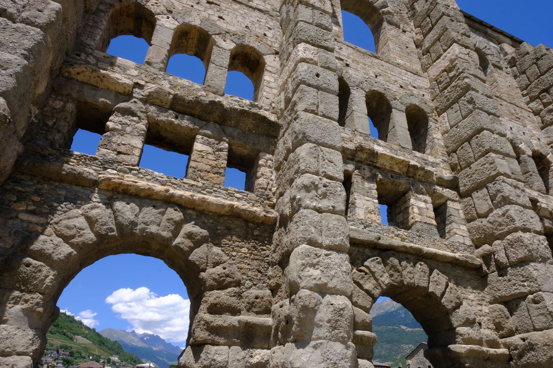 Roman ruins in Aosta