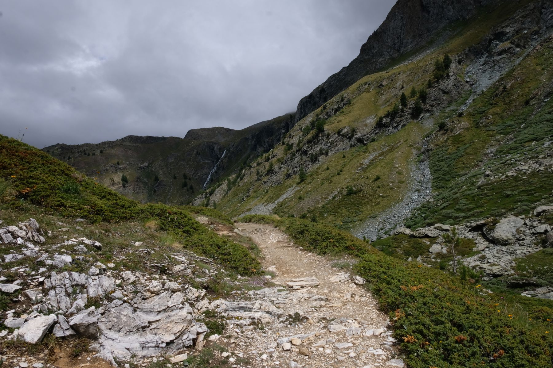 Path through the mountains.
