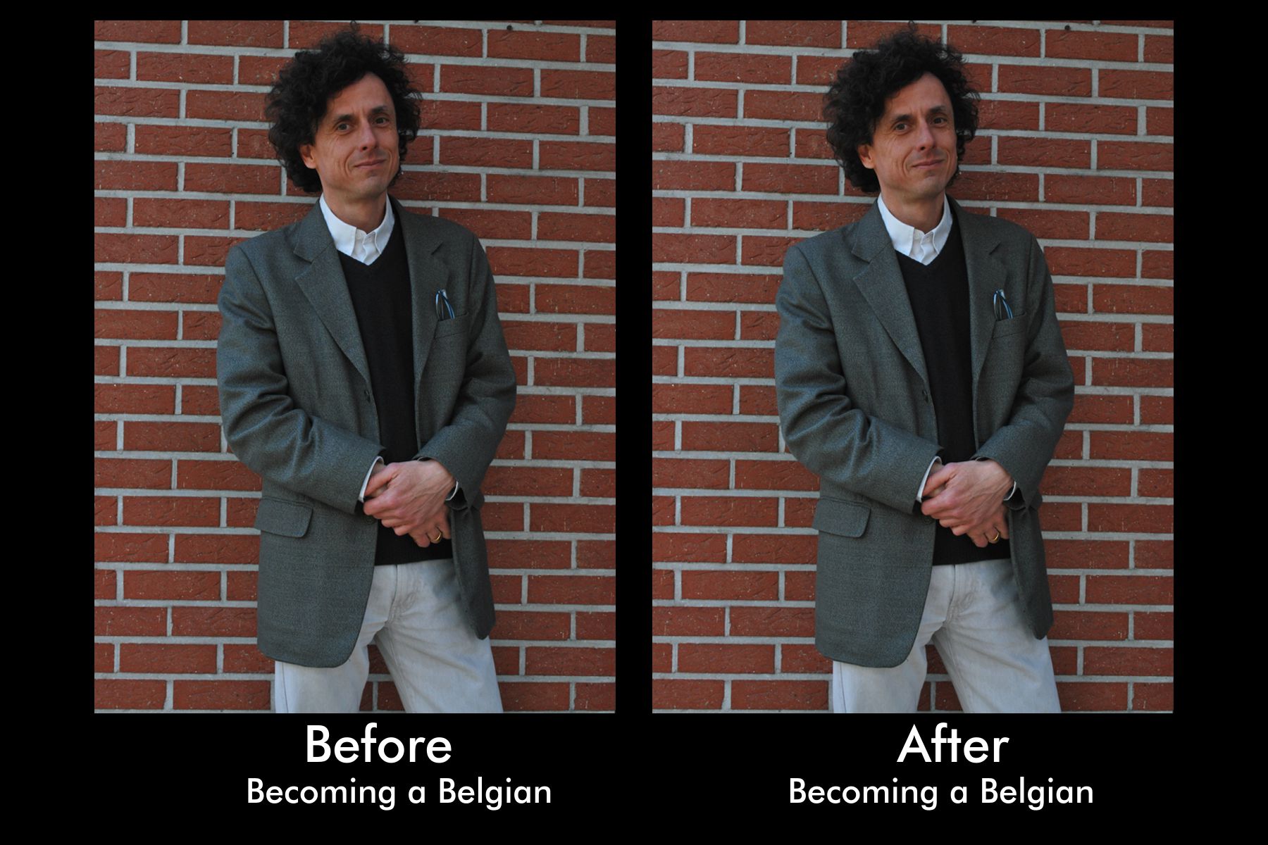 Becoming Belgian: before and after