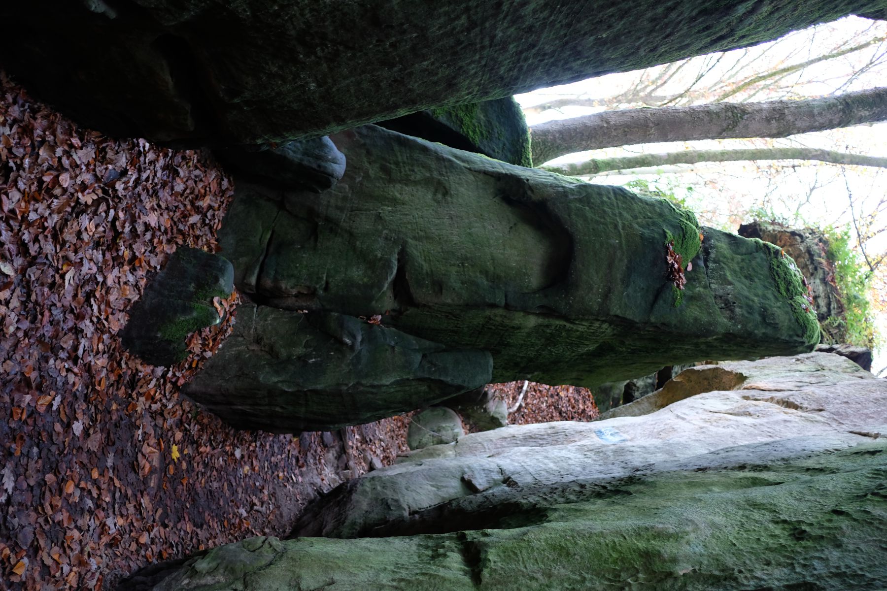 Echternach E1 trail - statuesque stone