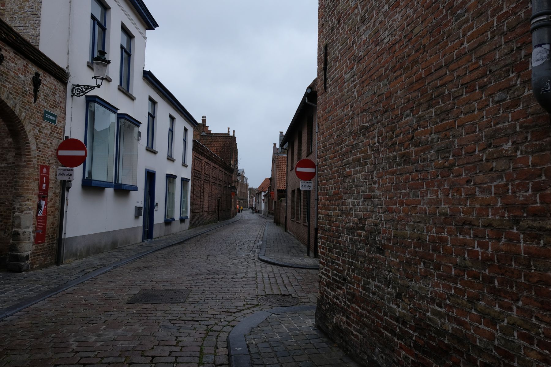 Quiet side street in Bruges