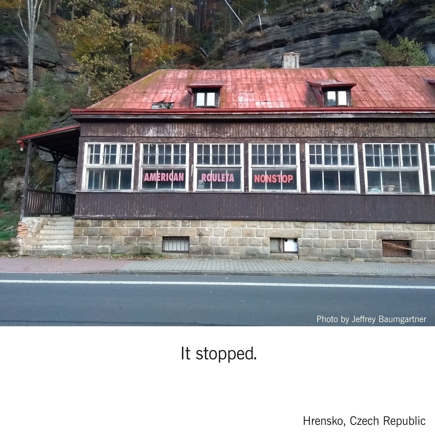 It stopped.